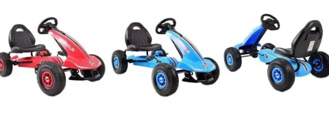 NAJNOWSZY GOKART NA PEDAŁY, KOŁA POMPOWANE, HAMULCE/G203