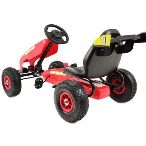 NAJNOWSZY GOKART NA PEDAŁY, KOŁA POMPOWANE, HAMULCE/G202