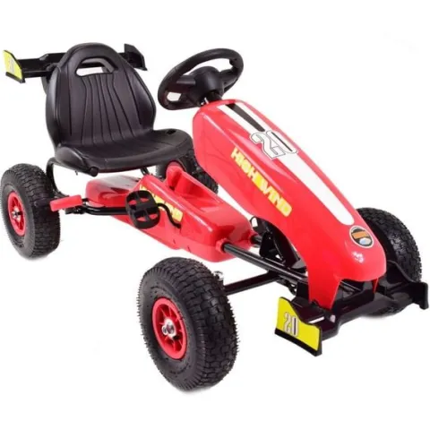 NAJNOWSZY GOKART NA PEDAŁY, KOŁA POMPOWANE, HAMULCE/G202