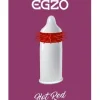 Nakładka na penisa z wypustkami kolcami Egzo Hot Red