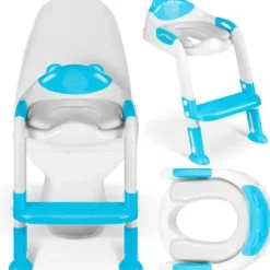 Nakładka na sedes z drabinką miś Ricokids 729200 niebieska