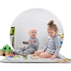Namiot domek dla dzieci z lampką Nukido - szary