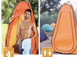 NAMIOT PLAŻOWY TURYSTYCZNY PRYSZNIC PRZEBIERALNIA BANIAK ZBIORNIK 40L 2W1