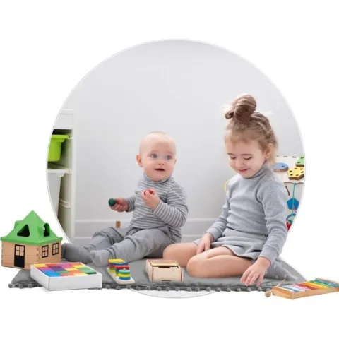 Namiot tipi dla dzieci ze światełkami Nukido - szary