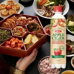 Napój gazowany koreański o smaku jabłka zielonego zero cukru cydr Apple cider OKF 500ml