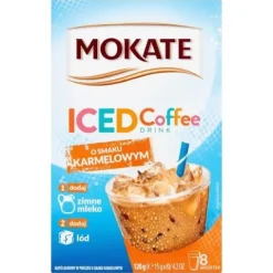 Napój Kawowy Kawa Mrożona Premium Iced Coffe Karmelowa 8 szt. Mokate x24
