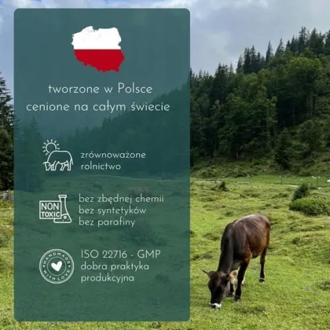 Naturalne, ręcznie robione mydło z łoju wołowego ŁUGIŁÓJ 70 g