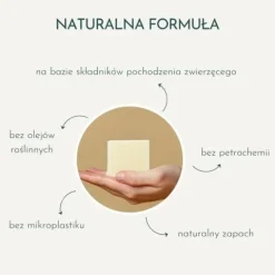 Naturalne, ręcznie robione mydło z łoju wołowego ŁUGIŁÓJ 70 g