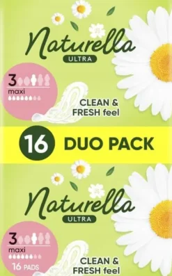 NATURELLA ULTRA PODPASKI HIGIENICZNE ZE SKRZYDEŁKAMI MAXI 16 SZT