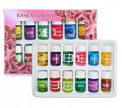 NAWILŻACZ POWIETRZA DYFUZOR ZAPACHOWY AROMATERAPIA + OLEJKI ETERYCZNE x12