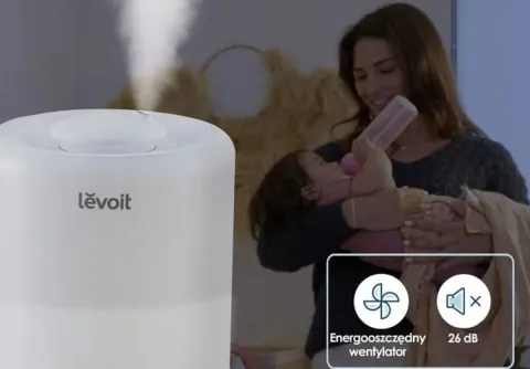 Nawilżacz powietrza Levoit Dual 200S Pro kolorowe LED smart dyfuzor 220ml/h