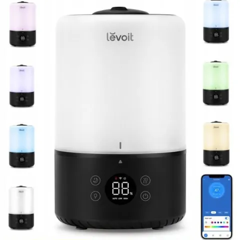 Nawilżacz powietrza Levoit Dual 200S Pro kolorowe LED smart dyfuzor 220ml/h