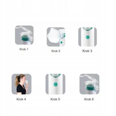 Nebulizator siateczkowy inhalator przenośny cichy dla dorosłych dzieci LCP