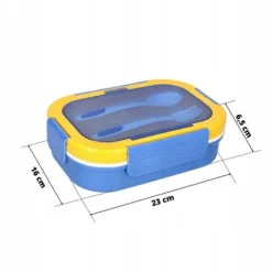 ŚNIADANIÓWKA LUNCHBOX 3 PRZEGRÓDKI SZTUĆCE LUNCH BOX POJEMNIK ŚNIADANIE