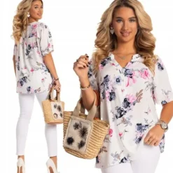 Niesamowita BLUZKA Koszulowa KOSZULA Plus Size Dużo Kolorów Rozmiarów
