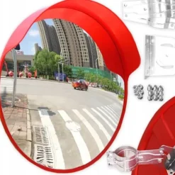 NIETŁUKĄCE LUSTRO WYJAZDOWE MAGAZYNOWE DROGOWE 60CM 600MM SFERYCZNE LUSTRO