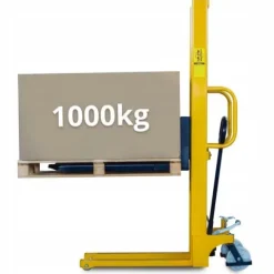 NISKI WÓZEK MASZTOWY PODNOŚNIKOWY PALETOWY PALECIAK RĘCZNY 1000KG 1600MM