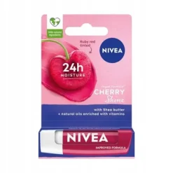 NIVEA CHERRY SHINE Pomadka ochronna do ust wiśniowa koloryzująca 4,8g