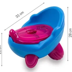 Nocnik tradycyjny plastikowy dla dziecka toaleta kibelek wc niebieski UC82302