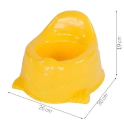 Nocnik tradycyjny plastikowy toaletka dla dzieci kibelek krzesełko żółty UC07001-2