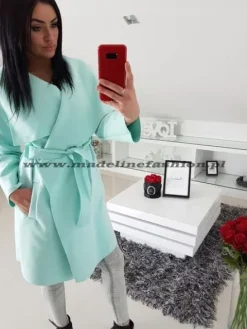 NOWOCZESNY PŁASZCZ FLAUSZ S M L XL FLAUSZOWY KOLOR