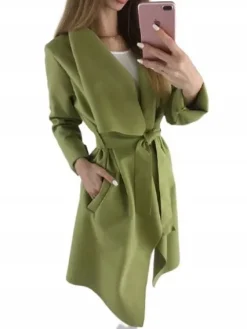 NOWOCZESNY PŁASZCZ FLAUSZ S M L XL FLAUSZOWY KOLOR