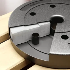 Obciążenie bitumiczne olimpijskie zestaw 4x5kg otwór 51mm do sztang Rebel