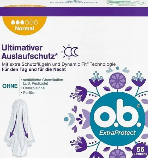 O.B. ExtraProtect Normal Tampony 56 sztuk DE