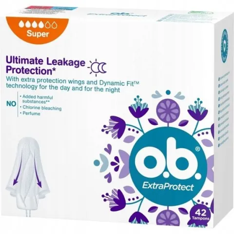 o.b. Extra Protect Super tampony 42 sztuki