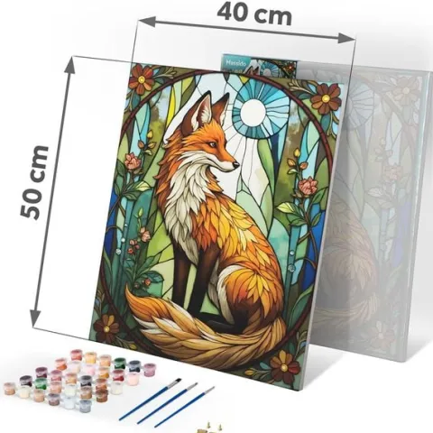 Obraz do malowania po numerach 40x50 cm Massido Lisek