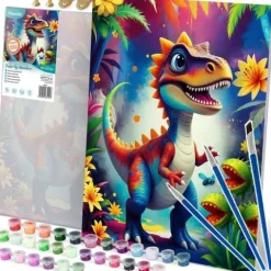 Obraz do malowania po numerach 40x50 cm Massido Dino