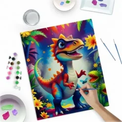 Obraz do malowania po numerach 40x50 cm Massido Dino