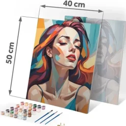 Obraz do malowania po numerach 40x50 cm Massido Portret kobiety