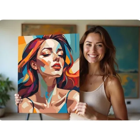 Obraz do malowania po numerach 40x50 cm Massido Portret kobiety