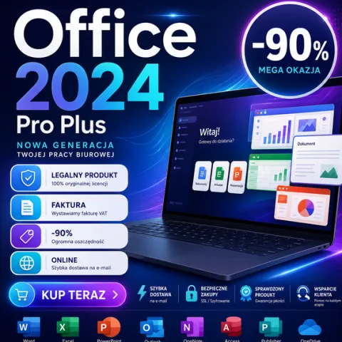 Office Pro Plus 2024 Windows - Dostawa natychmiast - Online 24/7 FV Legalny