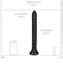 Ogromne spiralne dildo analne