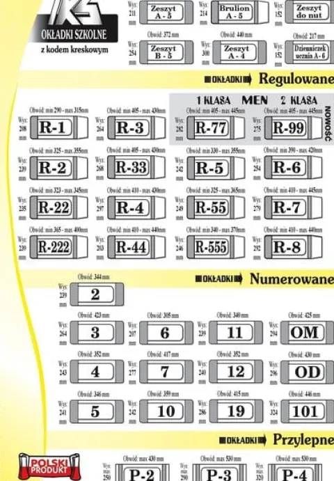 OKŁADKA ZESZYTOWA BRULION A5 (50) A'6