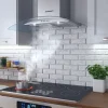 Okap kuchenny kominowy 90 cm Berdsen BT-223 INOX