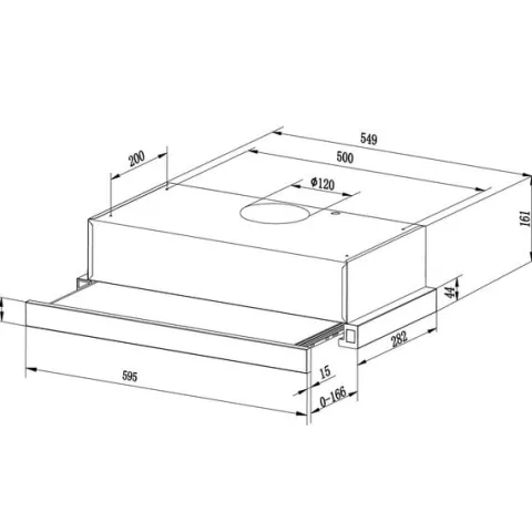 Okap kuchenny teleskopowy Berdsen BT-229 INOX