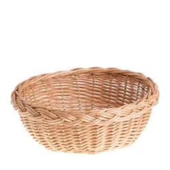 Okrągła taca wiklinowa na pieczywo Ø25 H9 cm
