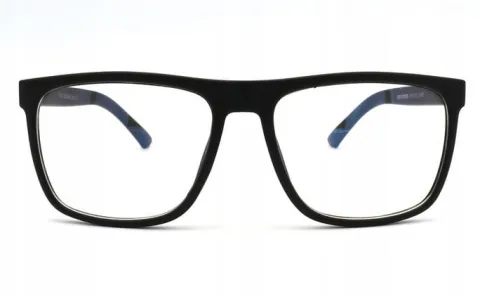 OKULARY DO KOMPUTERA Z FILTREM BLUE LIGHT ZERÓWKI Męskie Etui Ściereczka