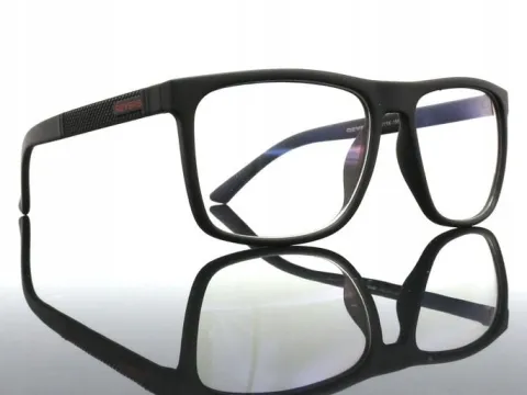 OKULARY DO KOMPUTERA Z FILTREM BLUE LIGHT ZERÓWKI Męskie Etui Ściereczka