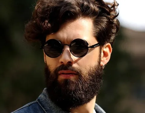 Okulary lenonki Steampunk okrągłe RETRO ray lenon O17_CZARNY