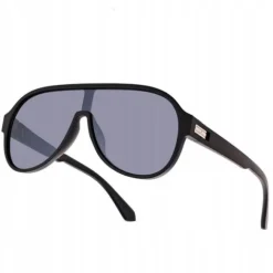 OKULARY Pilotki Aviator PRZECIWSŁONECZNE Filtr UV400 CZARNE + ETUI