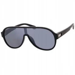 OKULARY Pilotki Aviator PRZECIWSŁONECZNE Filtr UV400 CZARNE + ETUI