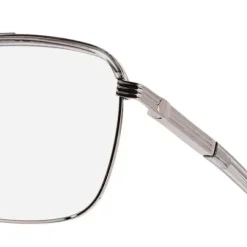 Okulary pilotki zerówki z filtrem Blue Light 25177E szary/srebrny