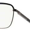 Okulary pilotki zerówki z filtrem Blue Light 25177A czarny/grafit