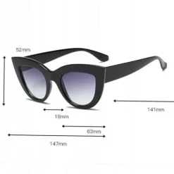 OKULARY PRZECIWSŁONECZNE GLOW KOCIE OKO CAT EYE