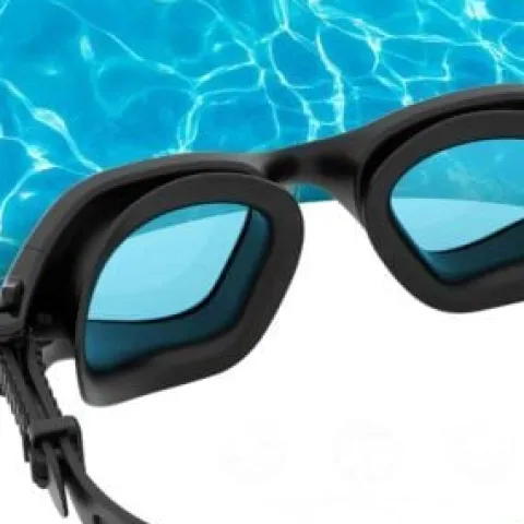 Okulary Pływackie na Basen ANTI-FOG Gogle POLARYZACJA Filtr UV + ZATYCZKI