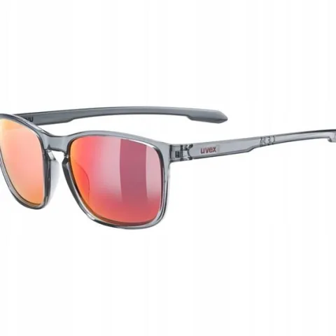 Okulary rowerowe Uvex LGL 52 smoke transparent SZYBA mirror red + ETUI